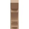 Ekena Millwork 8-in W x 20-in D x 24-in H Balboa Slat Rough Cedar Woodgrain TimberThane Outlooker, Primed Tan OUTUR080X20X24BOA24RCPR - alternate 4